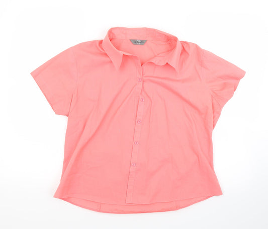 AMARANTO Womens Red   Basic Blouse Size 18