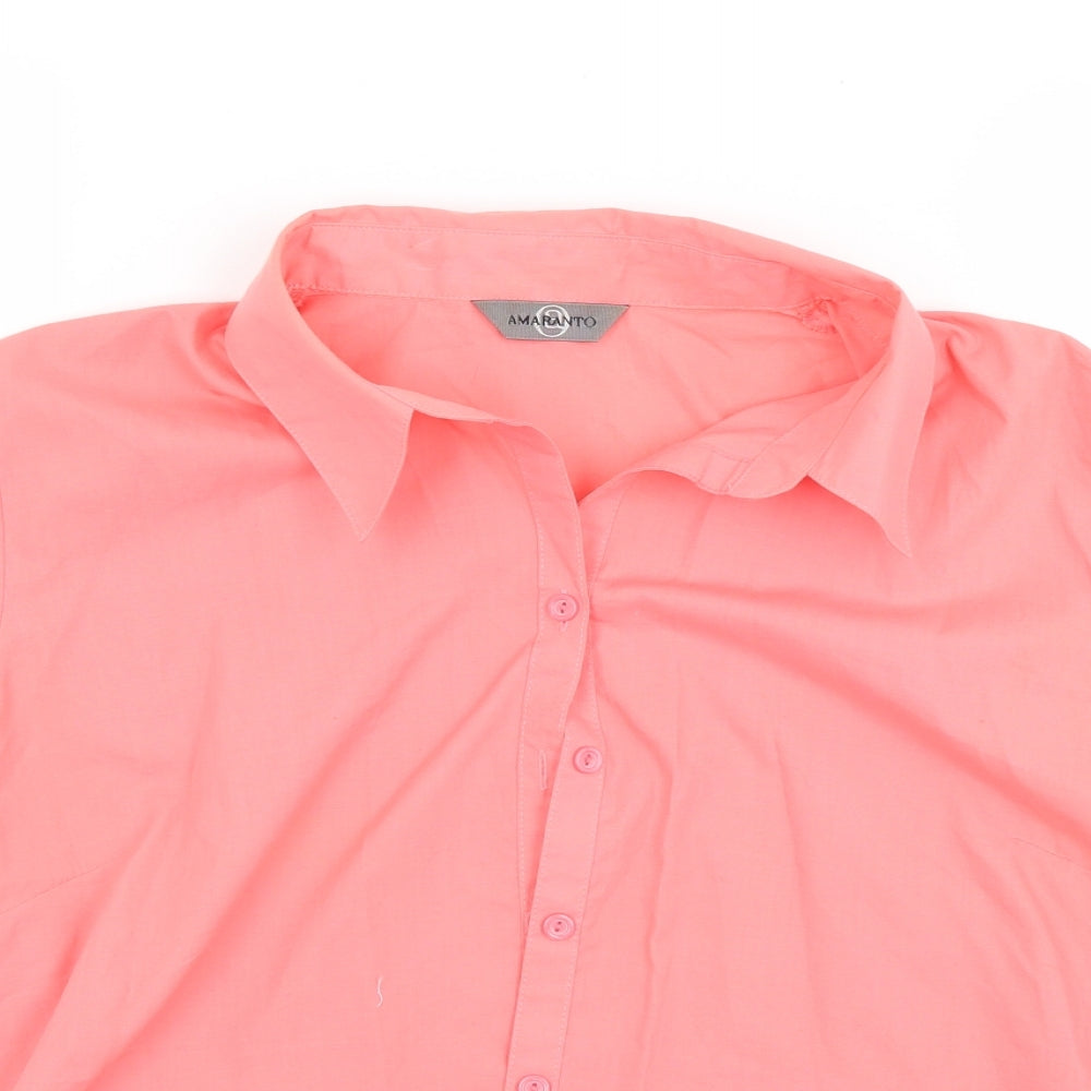 AMARANTO Womens Red   Basic Blouse Size 18