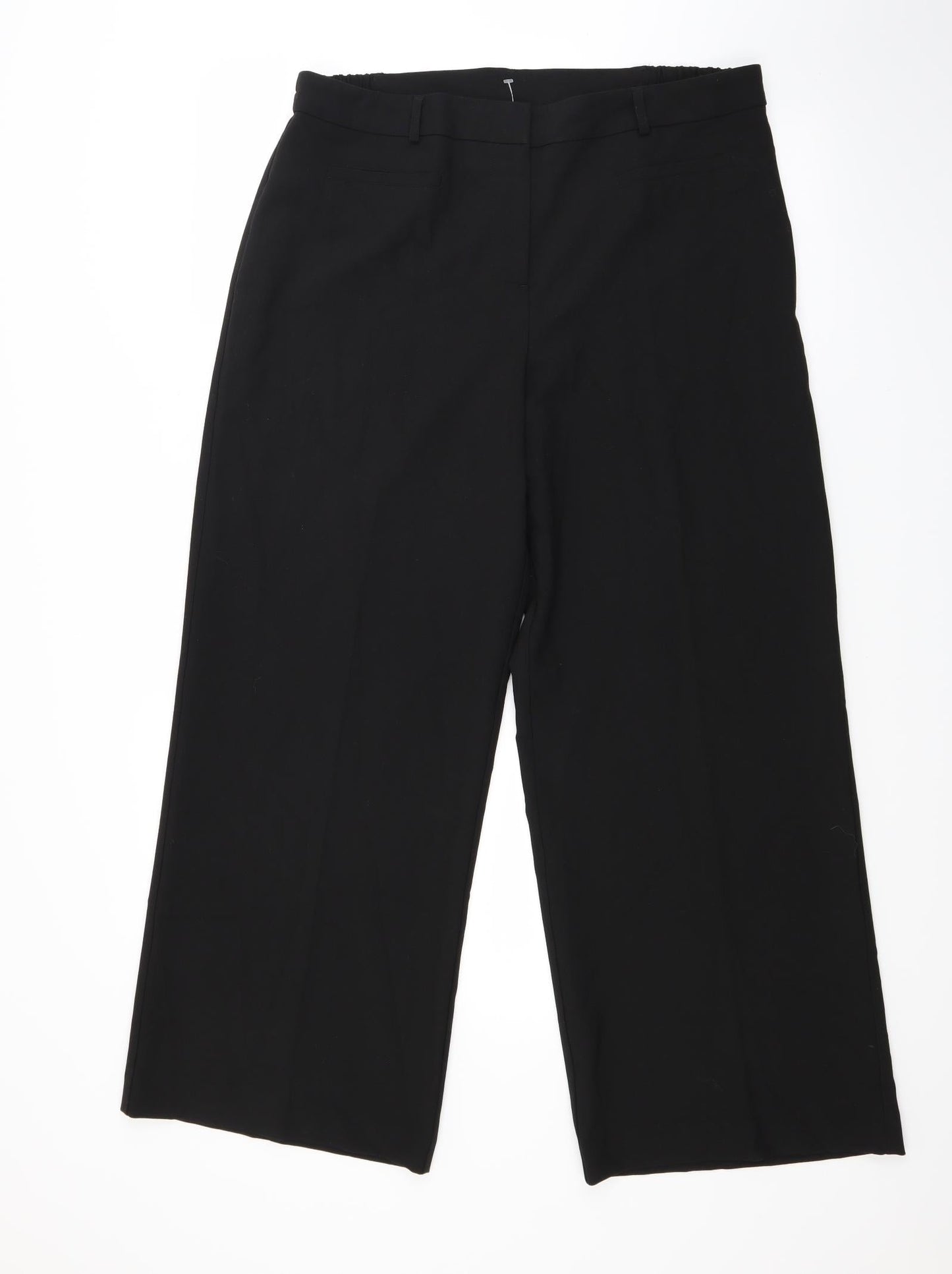 Womens UK Size 16 Agenda Regular Fit  Black Trousers
