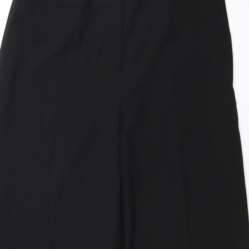 Womens UK Size 16 Agenda Regular Fit  Black Trousers