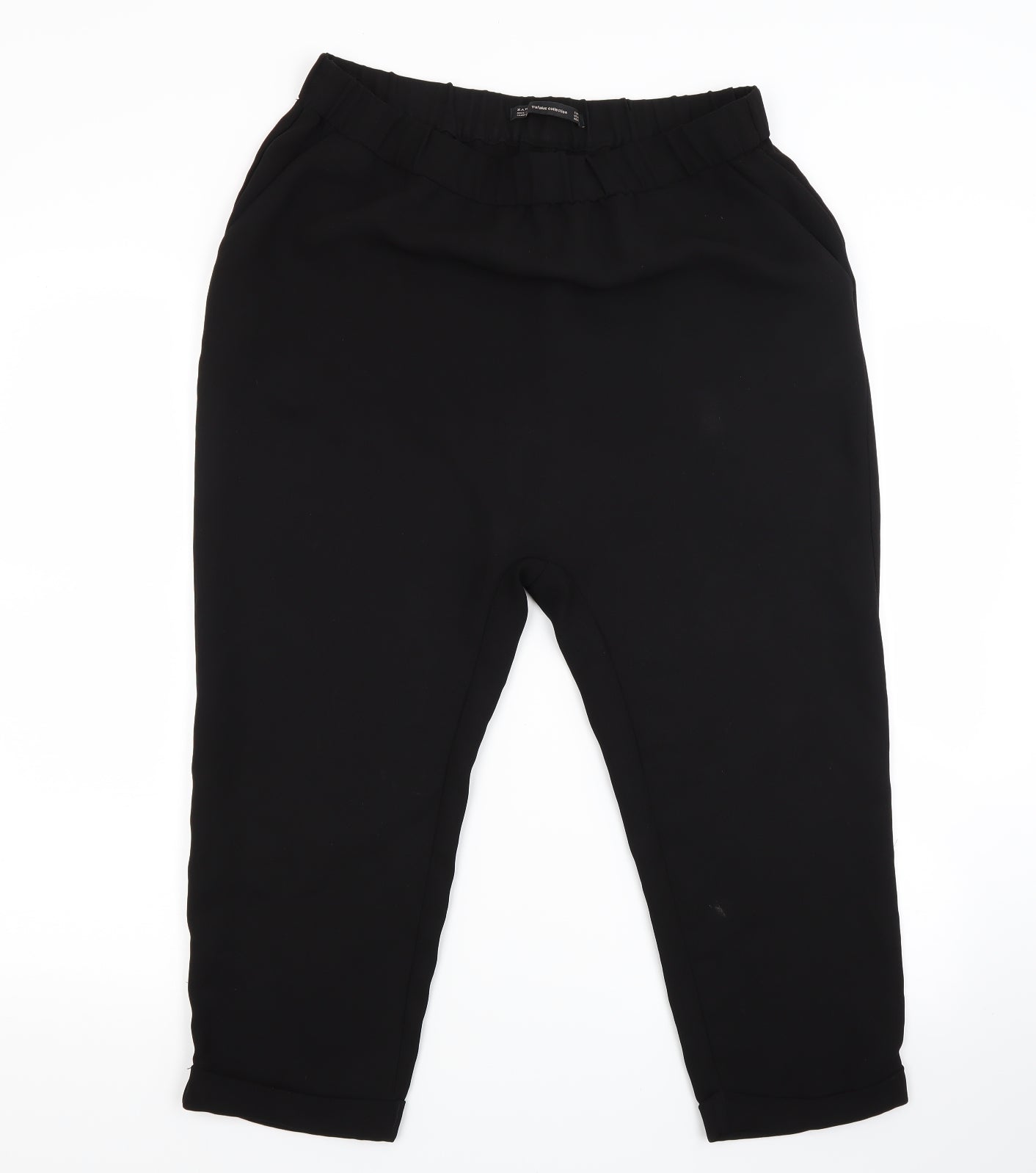 Womens UK Size M Zara Regular Fit  Black Trousers
