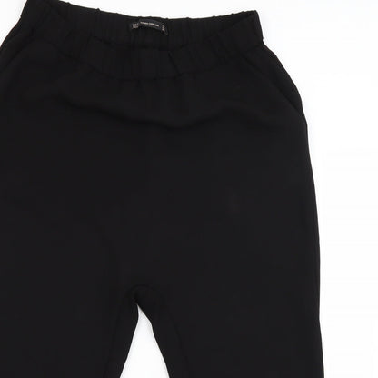 Womens UK Size M Zara Regular Fit  Black Trousers