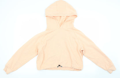 Active Girls Orange  Jacquard Pullover Hoodie Size 11-12 Years