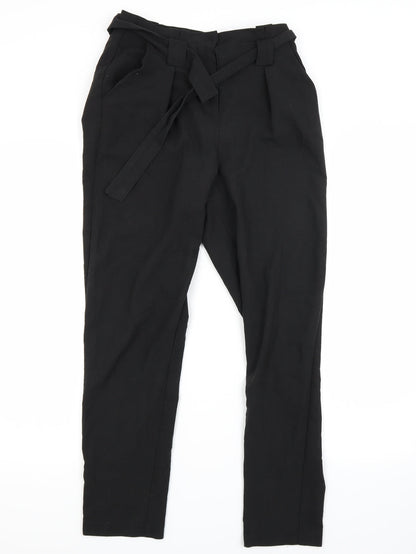 Womens UK Size 8 Missguided Regular Fit  Black Trousers