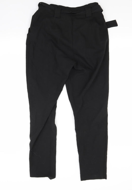 Missguided Womens Black   Trousers  Size 8 L28 in