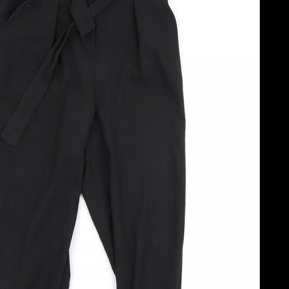 Womens UK Size 8 Missguided Regular Fit  Black Trousers