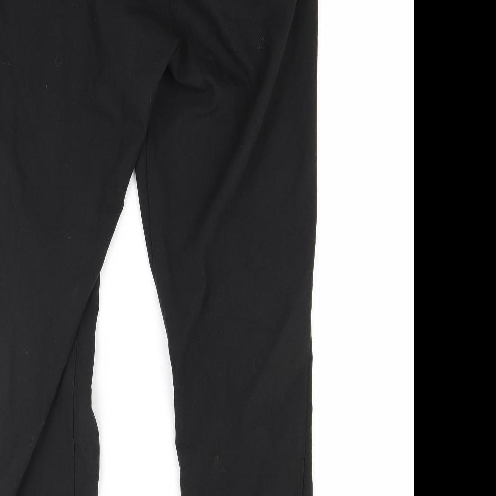 Womens UK Size 8 Missguided Regular Fit  Black Trousers