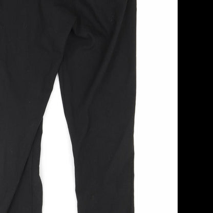 Womens UK Size 8 Missguided Regular Fit  Black Trousers