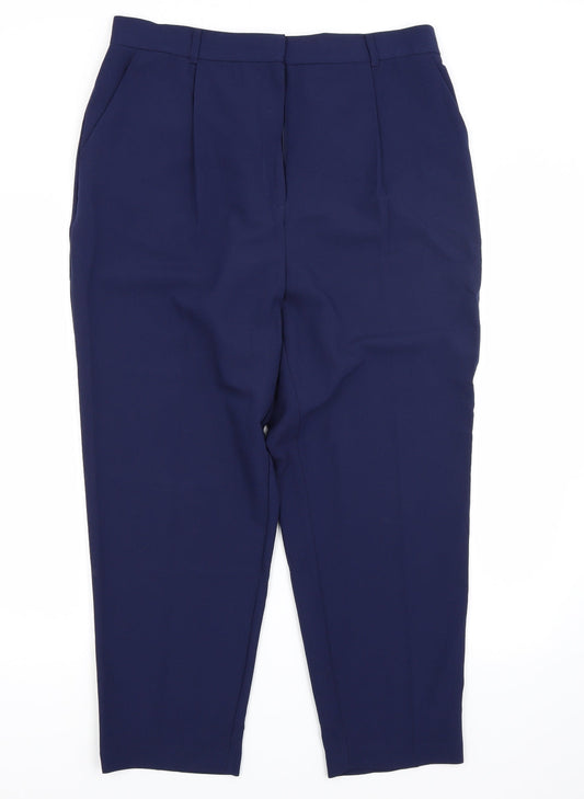 Womens UK Size 16 Papaya Regular Fit  Blue Trousers