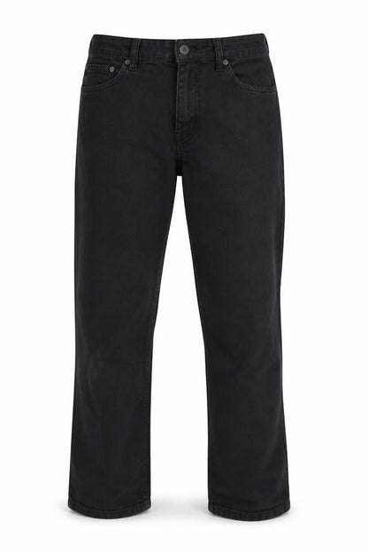 Womens UK Size 10 Papaya Regular Fit Straight Black Jeans