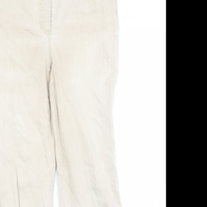 Gerry Webber Womens Beige  Denim Straight Jeans Size 8 L26 in