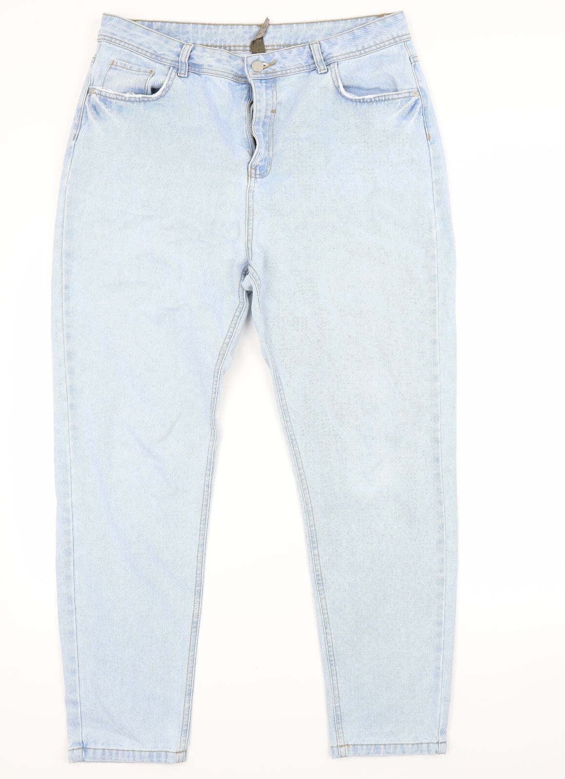 Primark Womens Blue  Denim Straight Jeans Size 6 L29 in