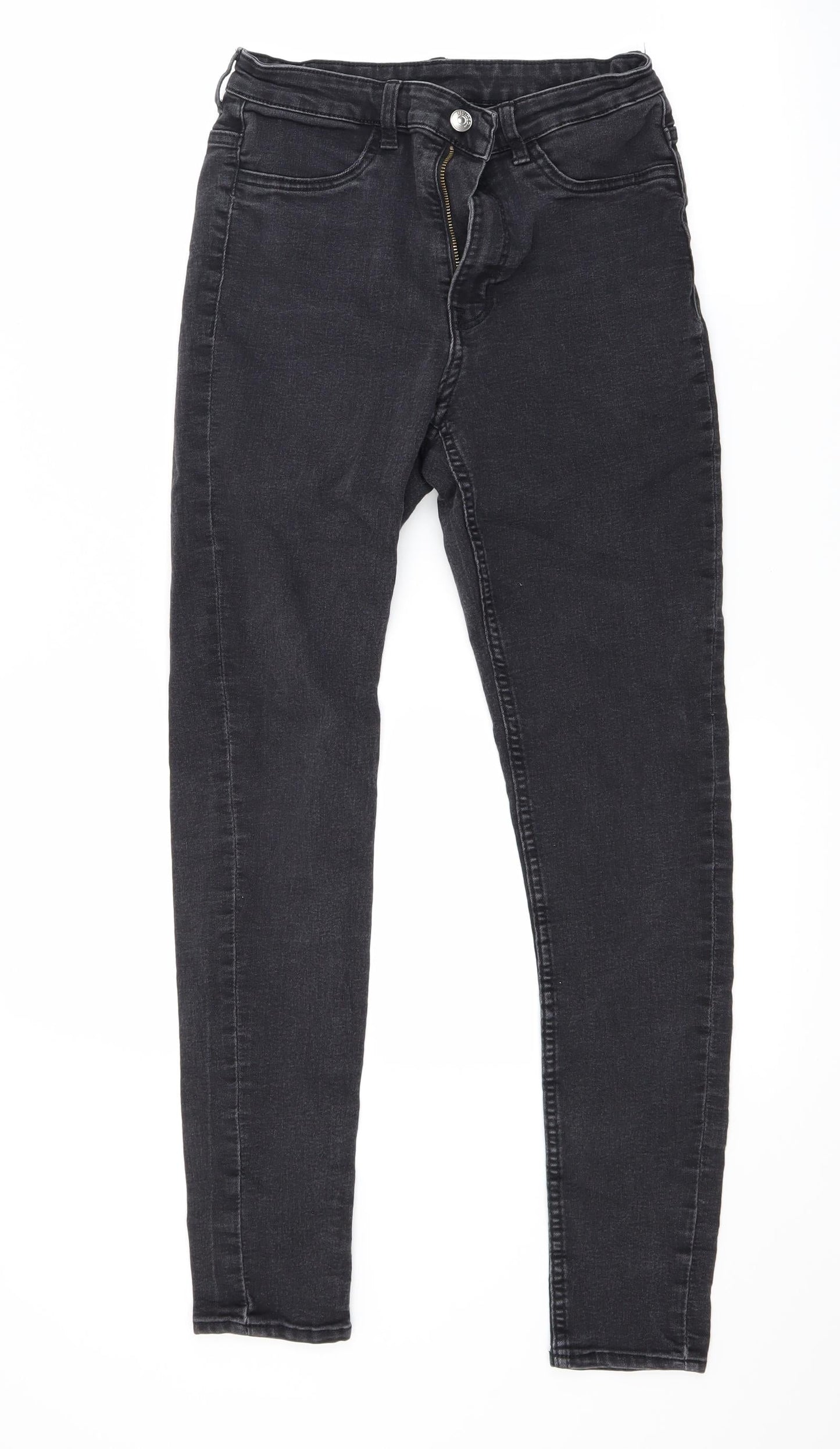 Womens UK Size 10 Divided Regular Fit Skinny Black Jeans