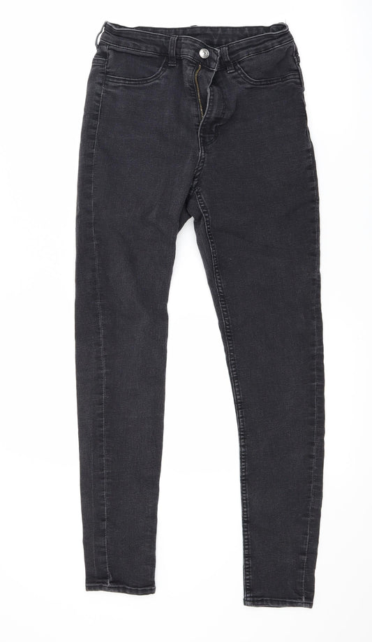 Womens UK Size 10 Divided Regular Fit Skinny Black Jeans