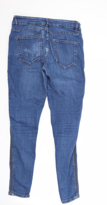 NEXT Womens Blue  Denim Skinny Jeans Size 12 L27 in