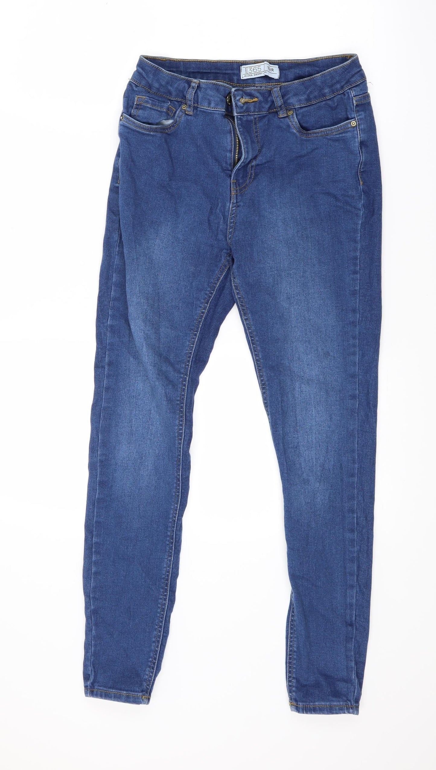 365` Womens Blue  Denim Skinny Jeans Size 10 L27 in