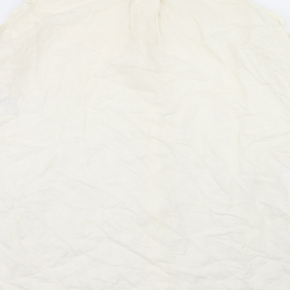 Womens UK Size L Silence + Noise Ivory Basic Button-Up