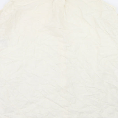 Womens UK Size L Silence + Noise Ivory Basic Button-Up