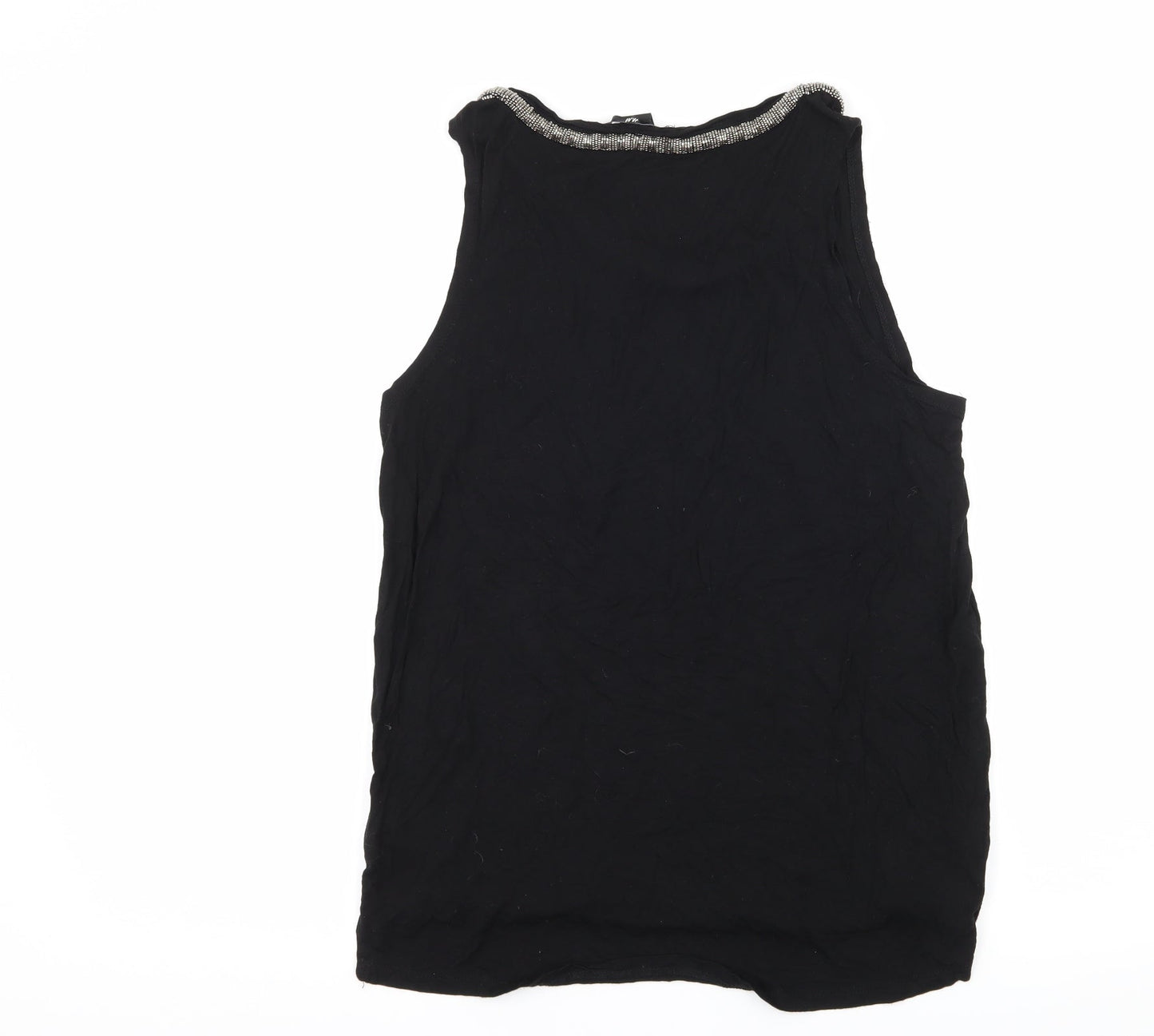 Womens UK Size M H&M Black Basic Tank