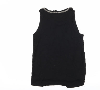Womens UK Size M H&M Black Basic Tank