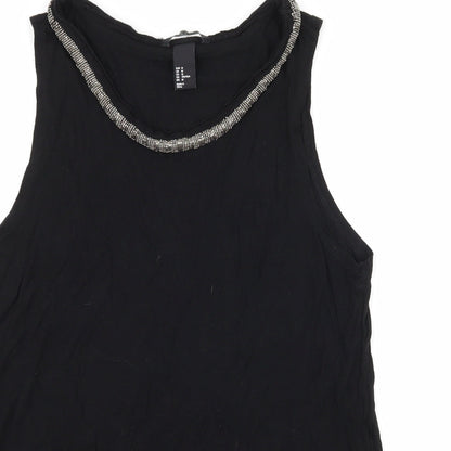 Womens UK Size M H&M Black Basic Tank