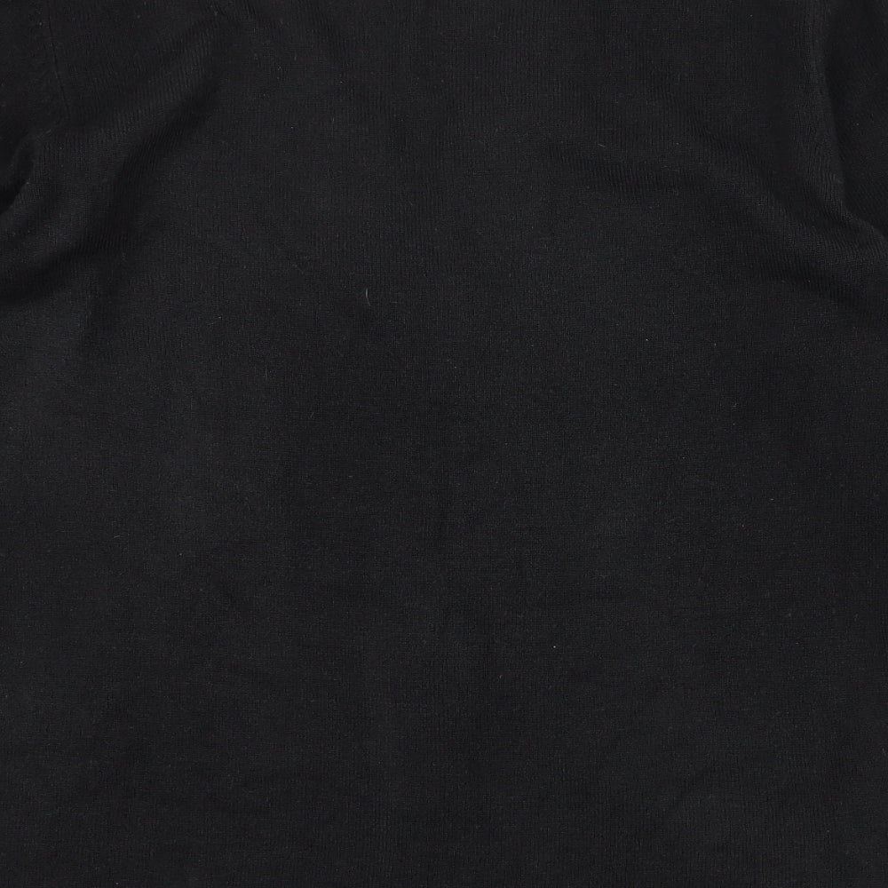 Poppy Womens Black  Knit Cardigan Jumper Size 10