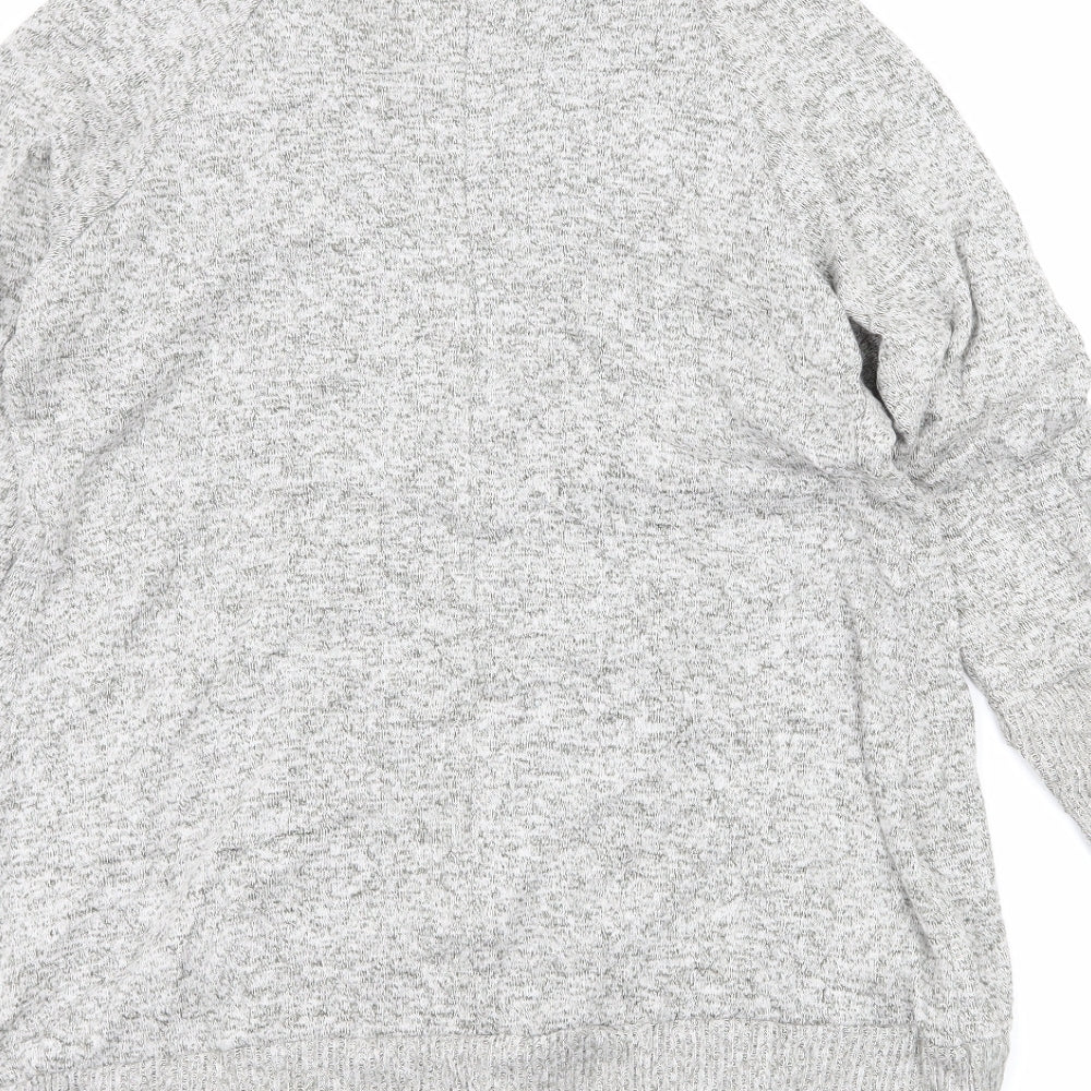 Oliva Rae Womens Grey  Knit Cardigan Jumper Size M