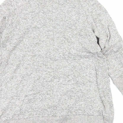 Oliva Rae Womens Grey  Knit Cardigan Jumper Size M