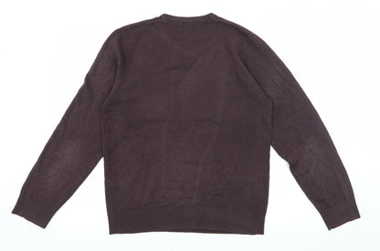 Broadbent Boothroyds Mens Brown  Knit Pullover Jumper Size M