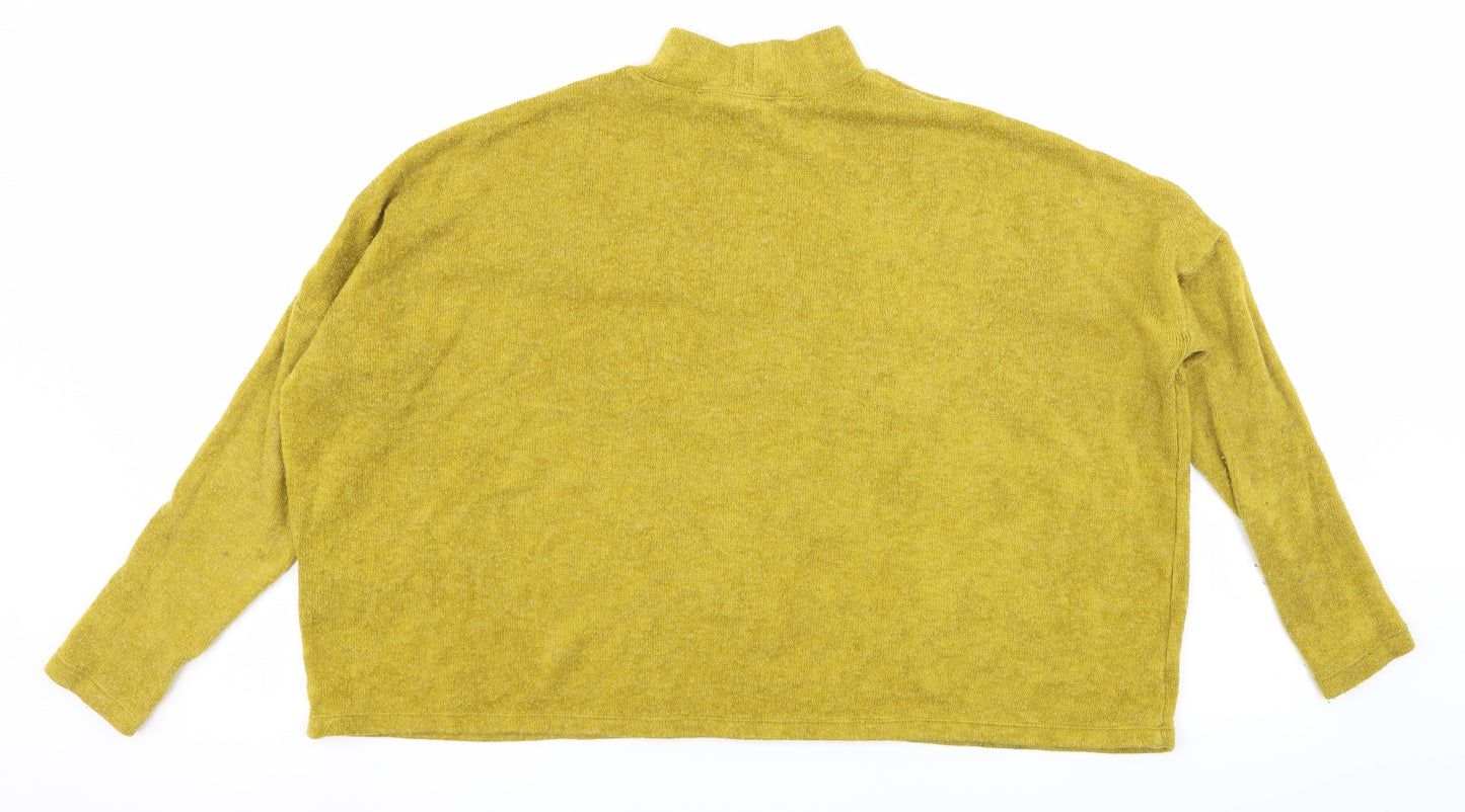 Divided by H&M Womens Yellow  Knit Pullover Jumper Size XS