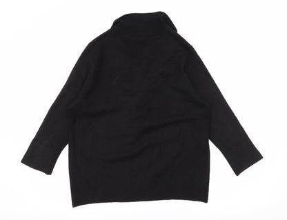 BHS Womens Black  Knit Pullover Jumper Size 14  - Tie Detail