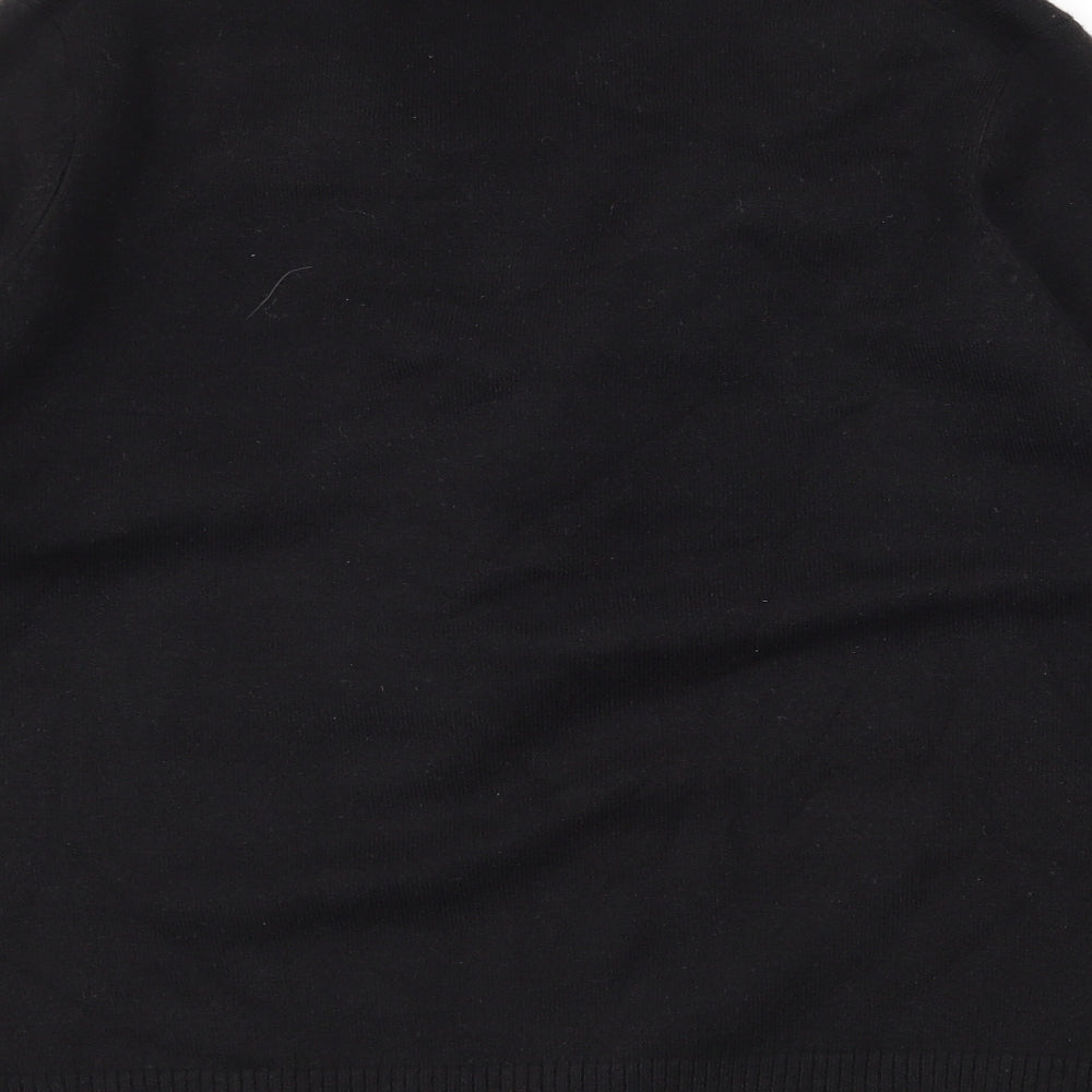 BHS Womens Black  Knit Pullover Jumper Size 14  - Tie Detail