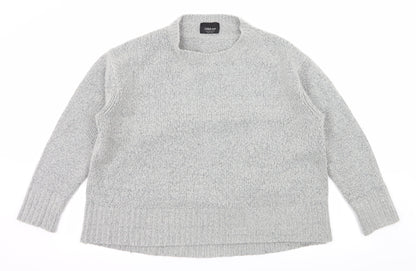 Zara Womens Grey  Knit Pullover Jumper Size M