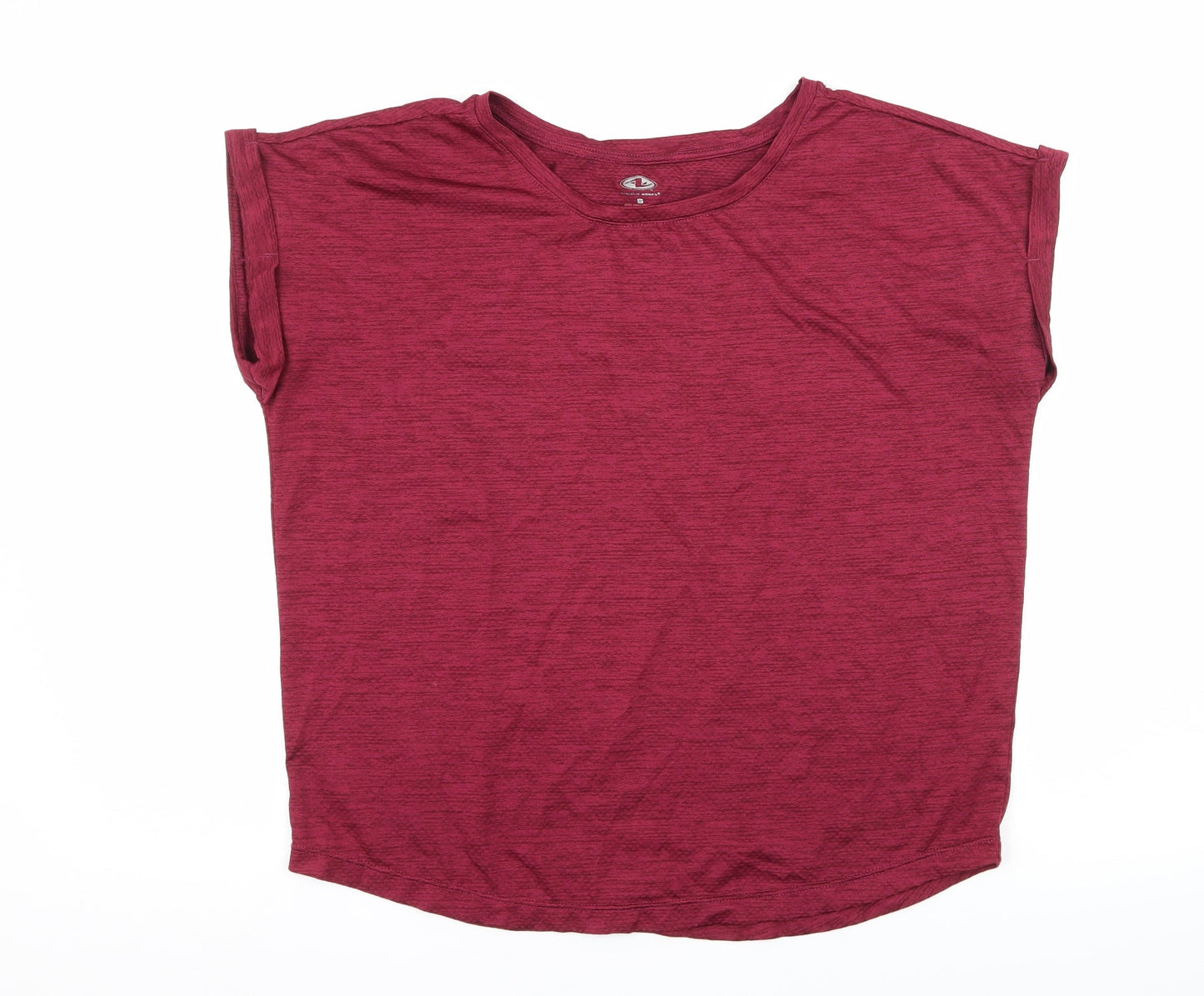 Athletic Work Womens Pink  Jersey Basic T-Shirt Size S