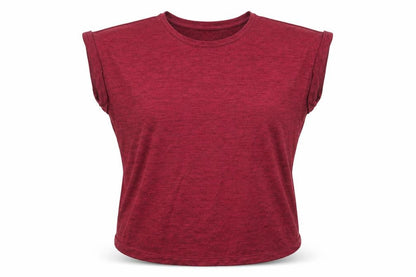 Athletic Work Womens Pink  Jersey Basic T-Shirt Size S
