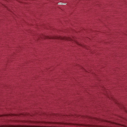 Athletic Work Womens Pink  Jersey Basic T-Shirt Size S