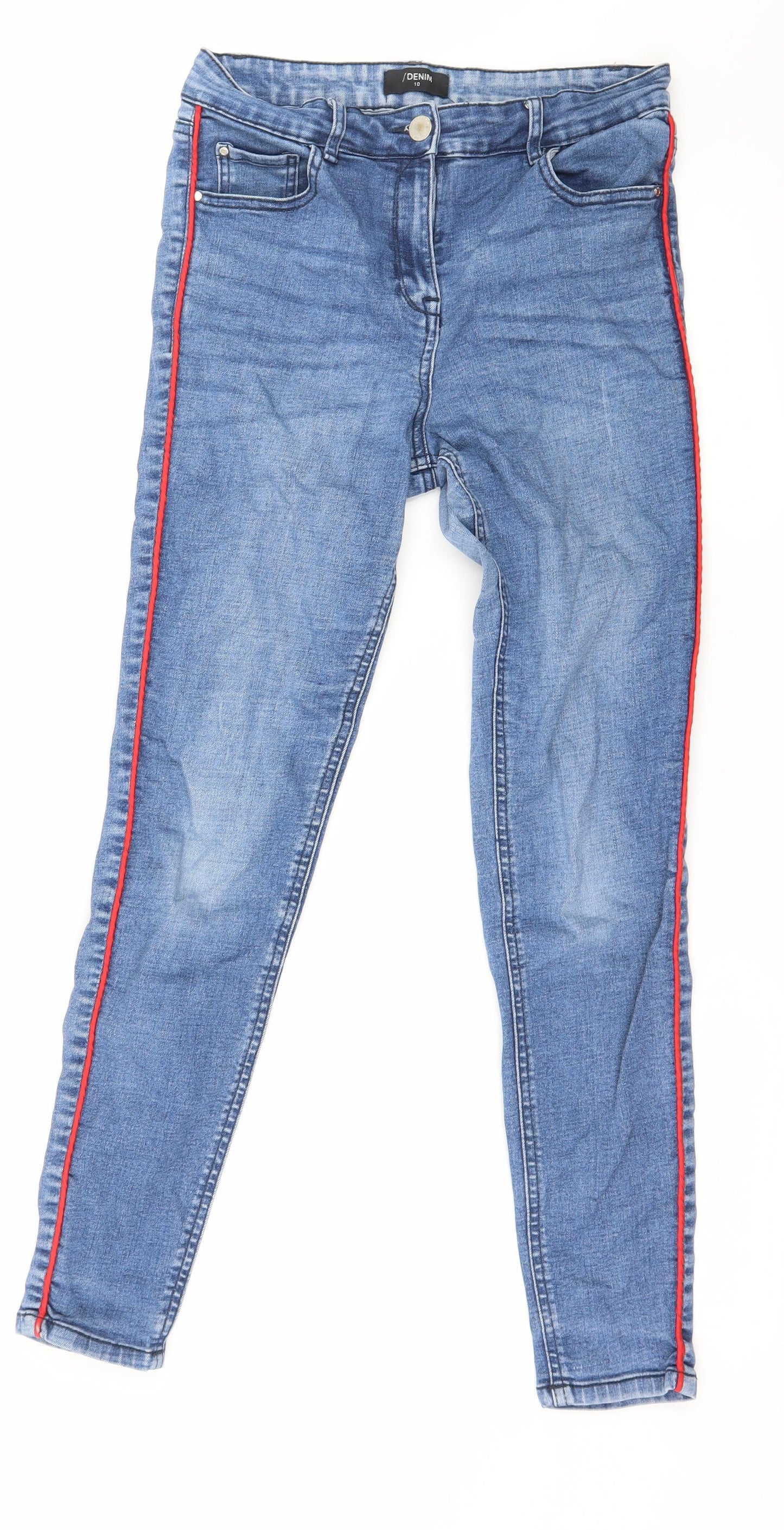 Matalan Womens Blue  Denim Skinny Jeans Size 10 L26 in