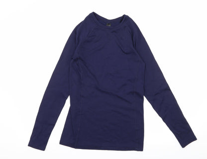 Iris Lilly Womens Blue  Jersey Basic T-Shirt Size 10