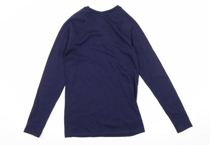 Iris Lilly Womens Blue  Jersey Basic T-Shirt Size 10