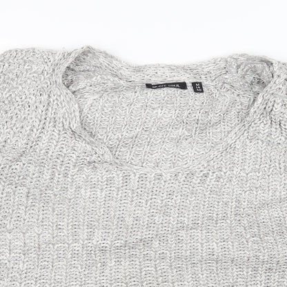 Brave Soul Womens Grey  Knit Pullover Jumper Size 14