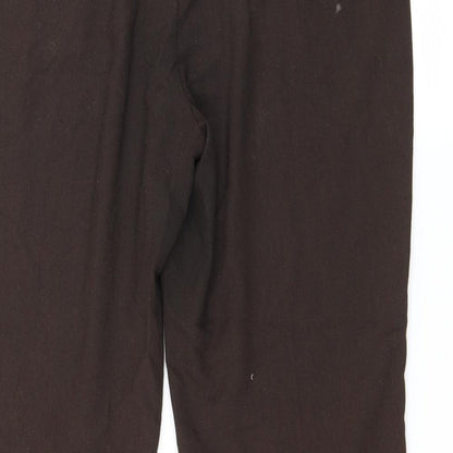 Womens UK Size 14 Marks and Spencer Regular Fit  Brown Trousers