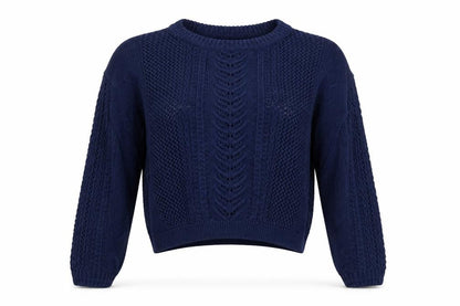 Love Milly Womens Blue  Knit Pullover Jumper Size S