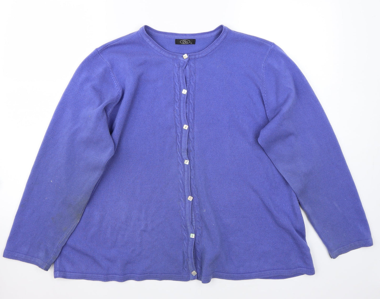 BM Womens Purple   Cardigan Jumper Size XL