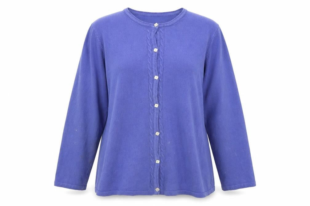Bonmarché Womens Purple Cardigan Jumper Size XL