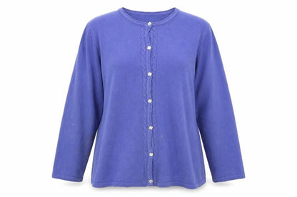 Bonmarché Womens Purple Cardigan Jumper Size XL