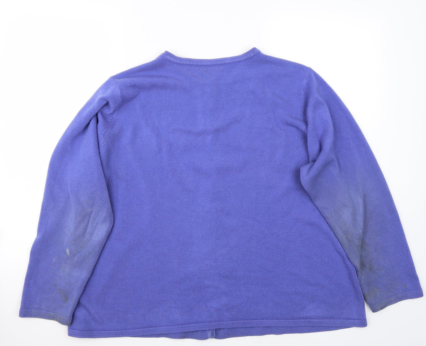 BM Womens Purple   Cardigan Jumper Size XL