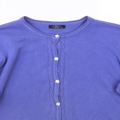 BM Womens Purple   Cardigan Jumper Size XL