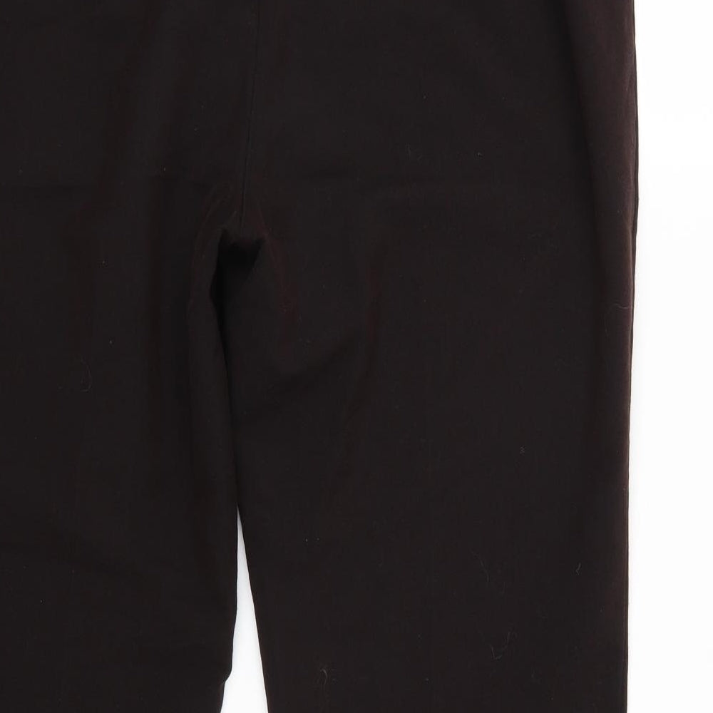 Womens UK Size 14 BM Regular Fit  Brown Trousers