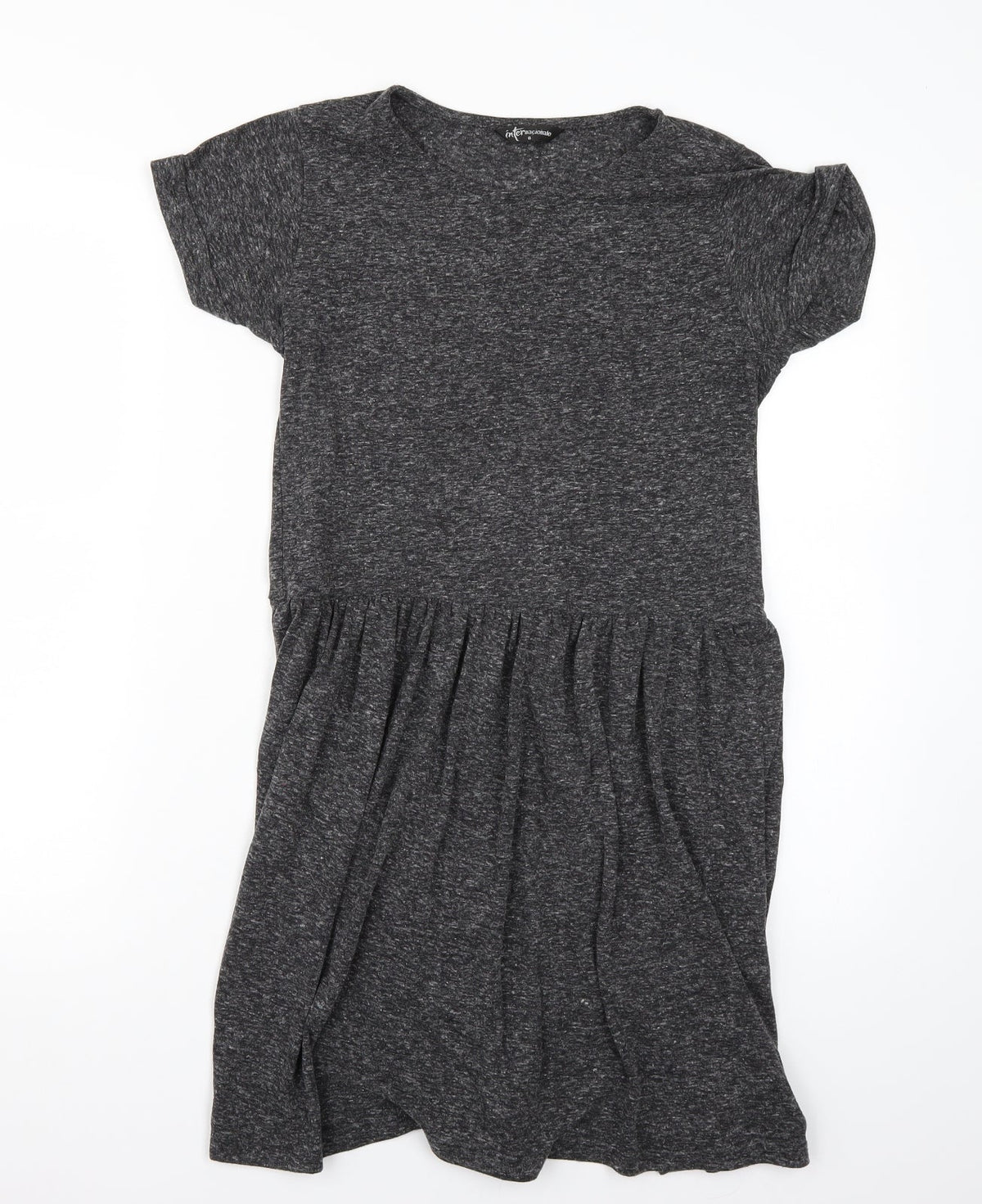 Additional front view of Internationale women’s grey a-line, size UK 8