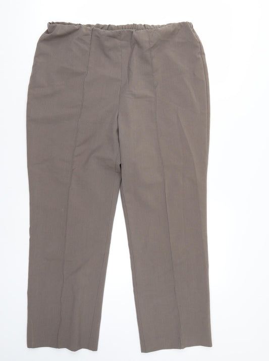 BM Womens Brown   Trousers  Size 14 L27 in